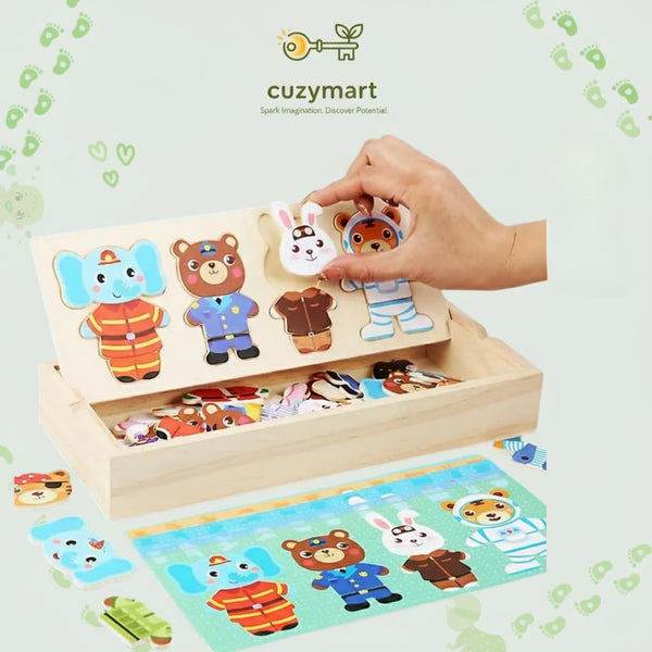 Animal Disguise Puzzle Kit