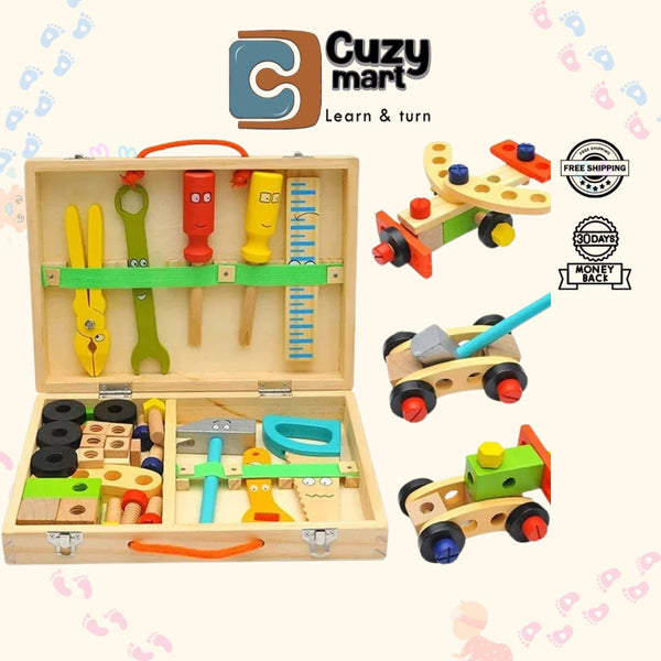 Montessori Wooden Toolbox Set