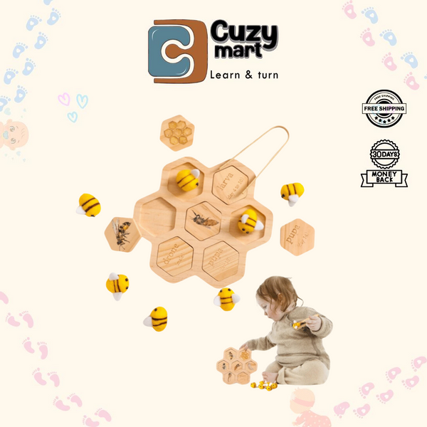 Honeybee Growth Cycle Wooden Cognitive Toy