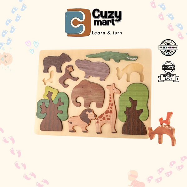 Montessori Forest Animal Wooden Puzzle