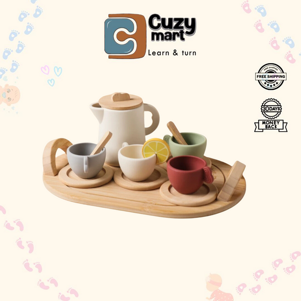 Wooden Montessori Teapot Set