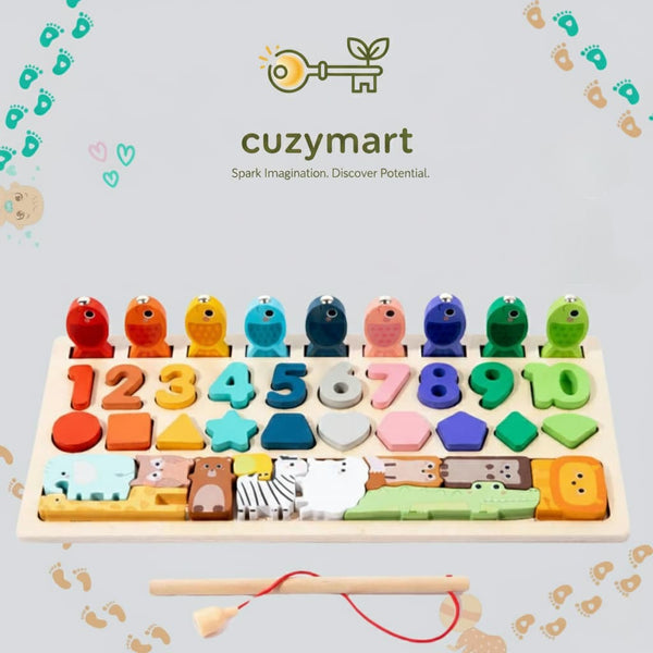 Montessori Shape & Fishing Toy