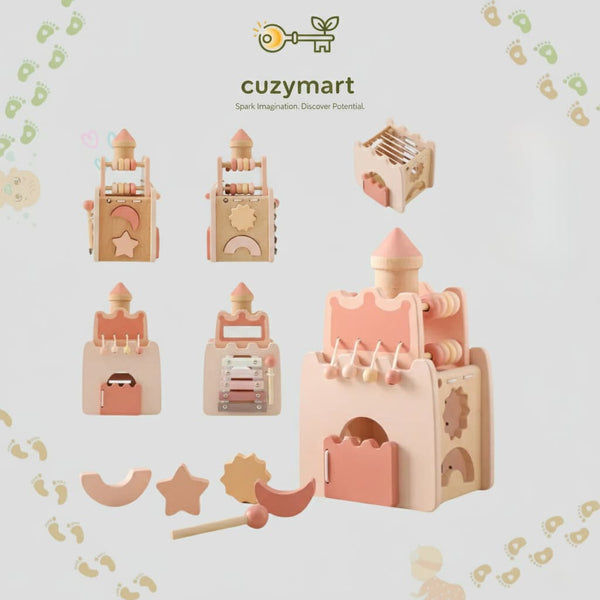 Wooden Castle Stacking Toy