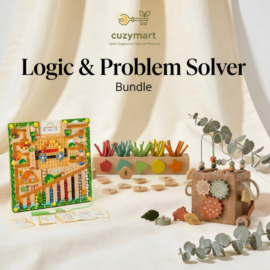 Montessori Logic And Problem Solver Wooden Toy Bundle – Cuzy Mart